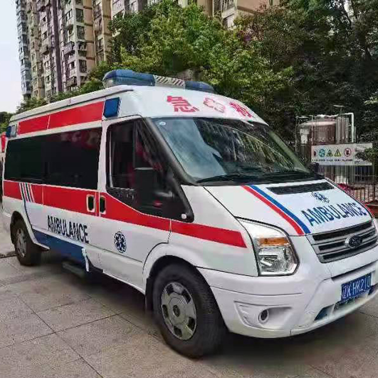 巨野长途救护车护送病人返乡